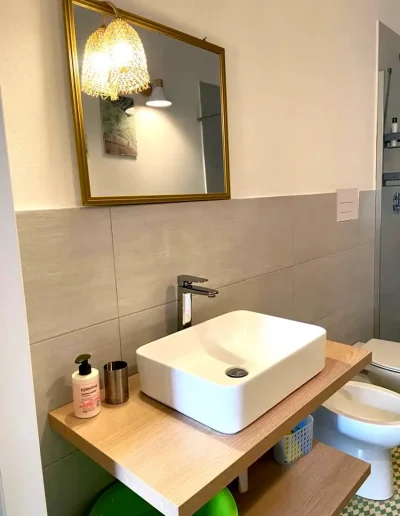 bagno grande lavabo fiore di zagara casa limone